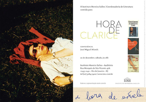 Banner do evento: Hora de Clarice