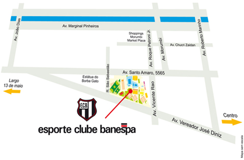 Mapa do local do evento