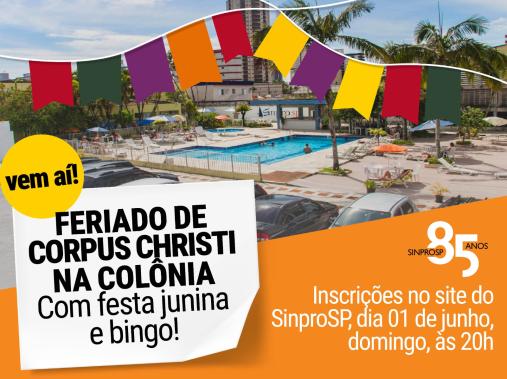 festa junina na colônia
