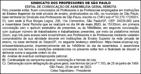 edital de convocacao ensino superior