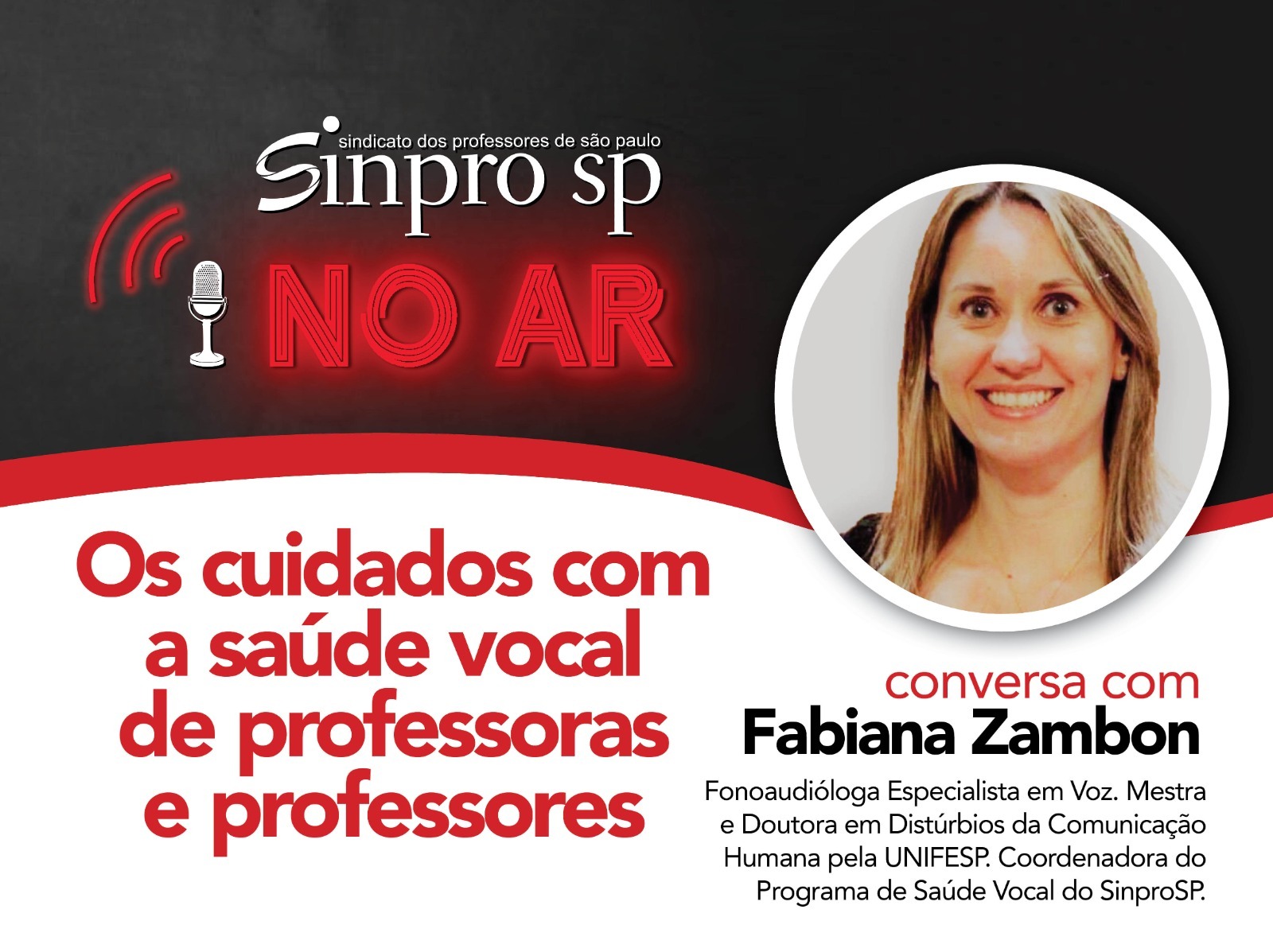 cuidados com a voz podcast sinprosp professores